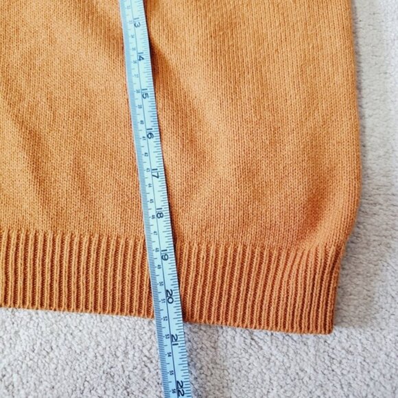 Melrose & Market Burnt Orange Boxy Quarter Zip Lounge Pullover sweater XL - Picture 5 of 7